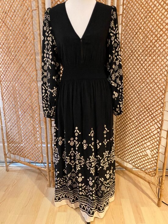 Knox Rose Dresses & Skirts - Black & White Boho Maxi Dress Knox Rose - Size M